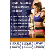 Sports Fitness Club Flyer Template 
