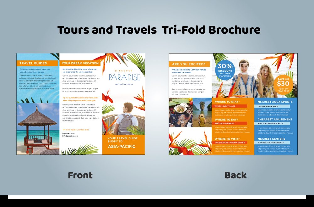 tour packages brochure